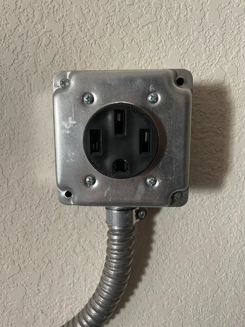 NEMA 14-50 outlet installed for Smart Home Electrical in Hernando